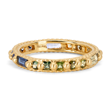 Blue & Green Fade Ramona Ring - Made to Order